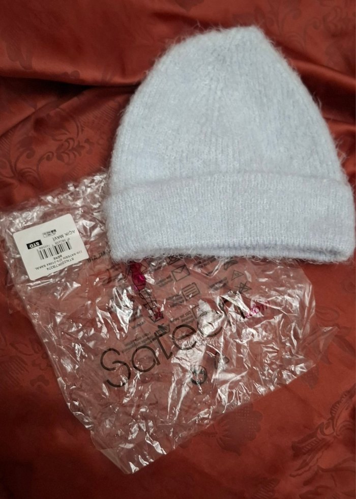 **Açık Mavi Renk Tonda Ambalajlı Bere ** - Görsel 3