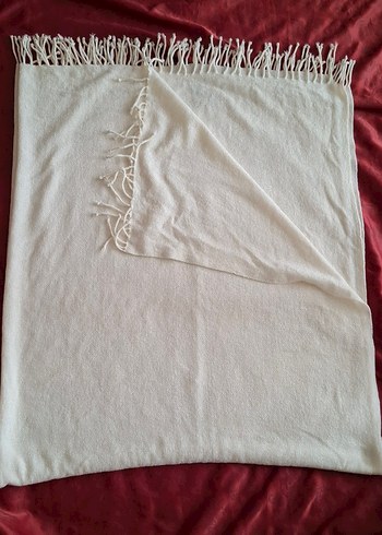 **Krem Renk Bohem Tarzı Şal** - Görsel 3