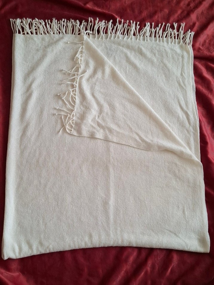 **Krem Renk Bohem Tarzı Şal** - Görsel 3