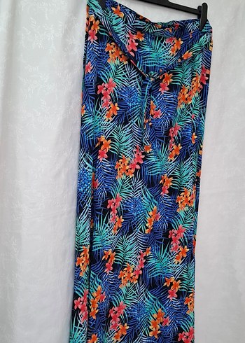 **Renkli Çiçek Desenli Uzun Kadın Etek** - Görsel 3