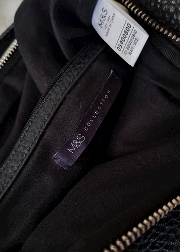 Marks & Spencer M S Collection Siyah Fermuarli Sik Canta