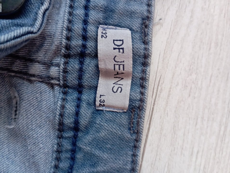 Gri Mavi Kadın Kot Şort, Rahat Kesim - Görsel 2