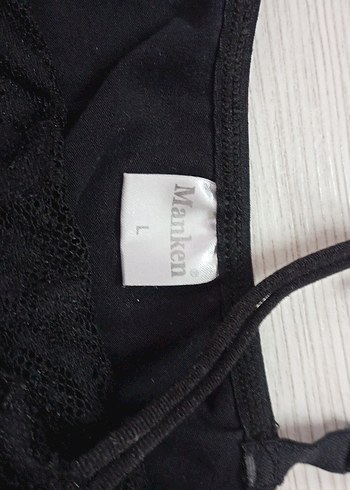 Dantel Detaylı Siyah Straplez Büstiyer - Görsel 2