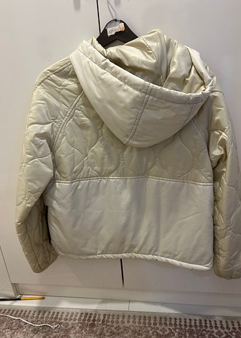 Kapüşonlu İnce Kadın Ceket - Görsel 2