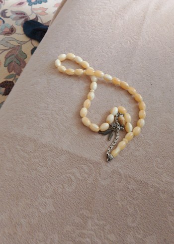 Bej Vintage Erkek Tesbih deve kemiği - Görsel 3