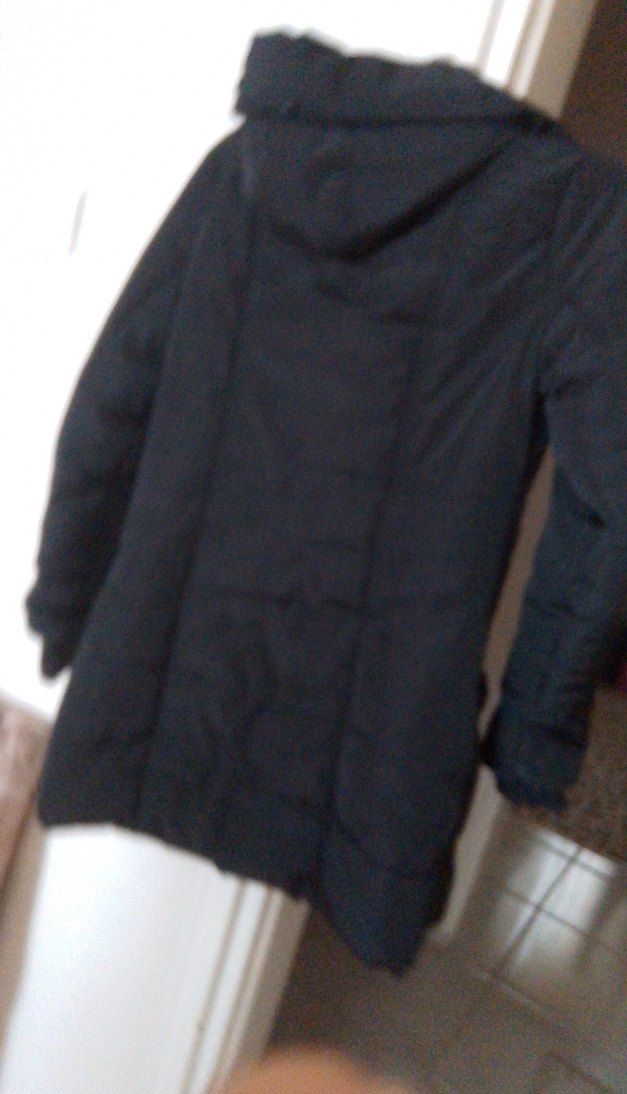 Düğmeli Siyah Midi Kadın Mont - Görsel 5