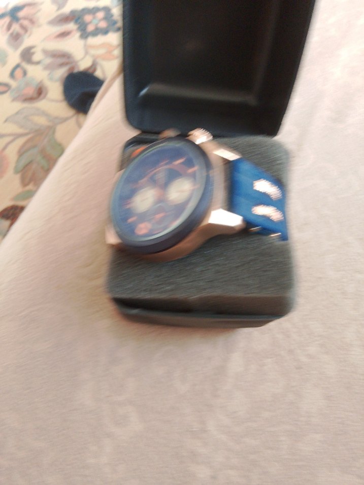 Mavi Kadranlı Erkek Kol Saati - Görsel 2