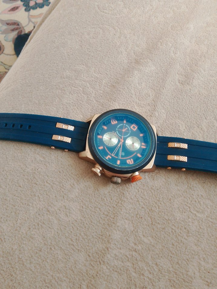 Mavi Kadranlı Erkek Kol Saati - Görsel 3