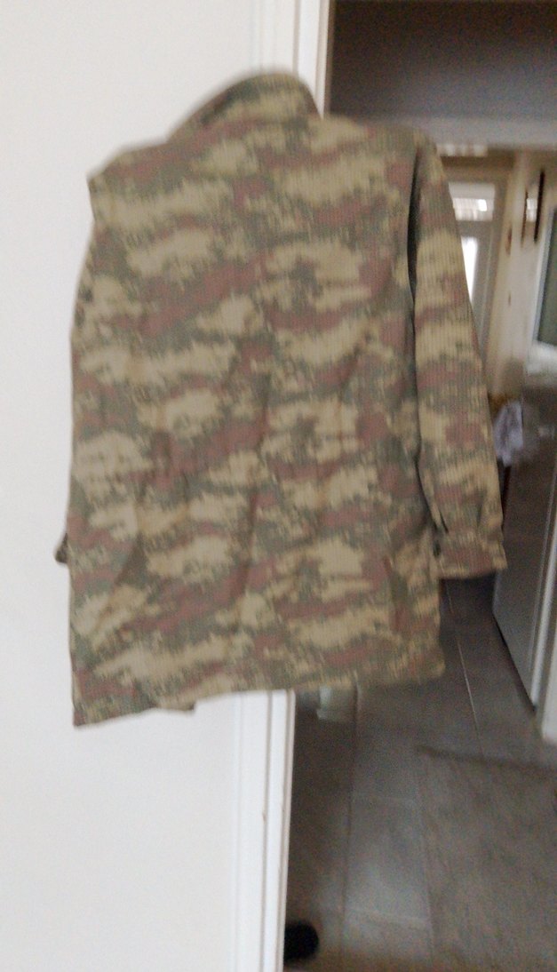 Düğmeli Kamuflaj Erkek Ceket - Görsel 5