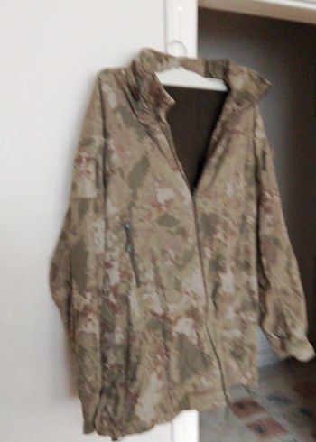 Kamuflaj Desenli Kapüşonlu Erkek Mont - Görsel 2