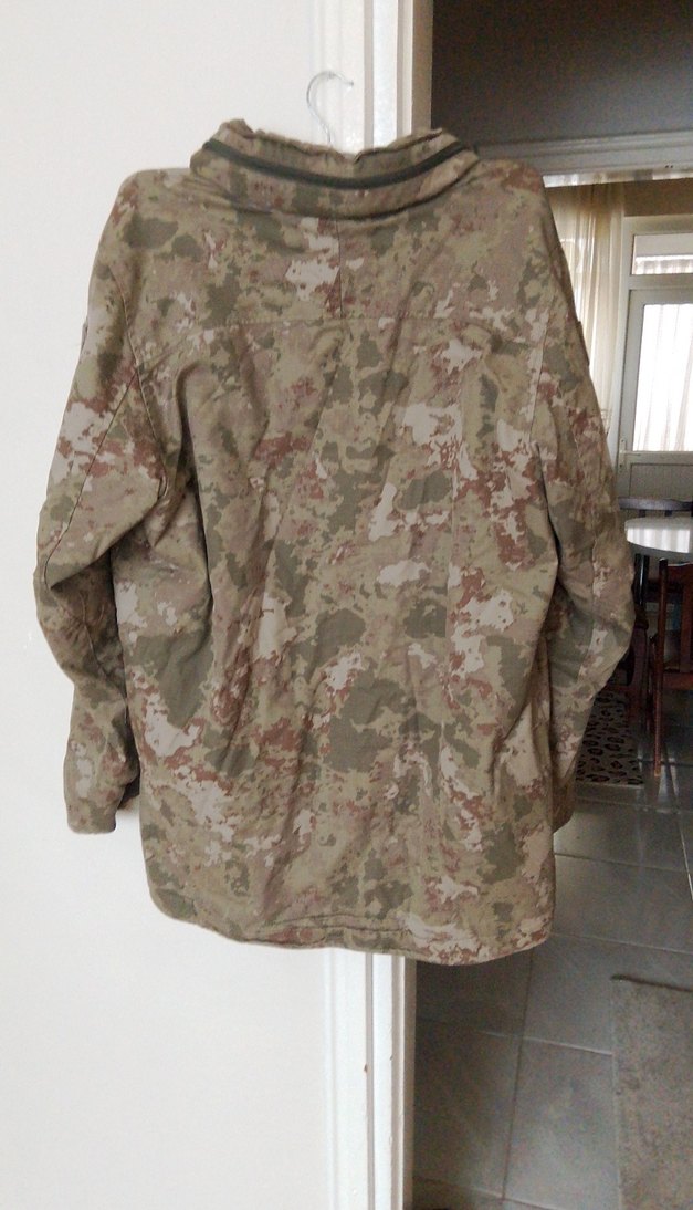 Kamuflaj Desenli Kapüşonlu Erkek Mont - Görsel 5