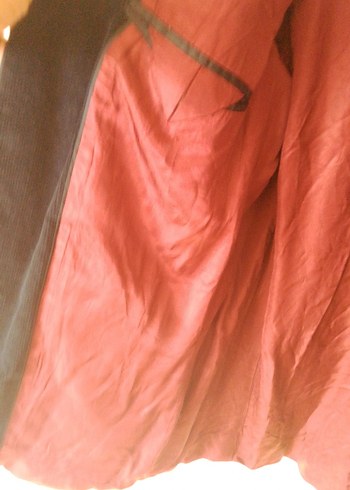 Bordo Düğmeli Erkek kadife Ceket - Görsel 4