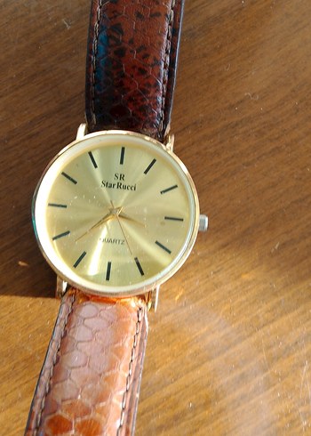 Klasik Tarzda Parlak Kahverengi Kadın Kol Saati - Görsel 2