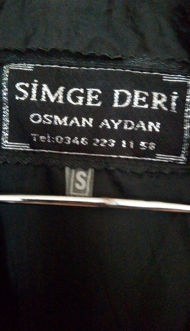 Düğmeli Siyah Deri erkek Ceket - Görsel 3