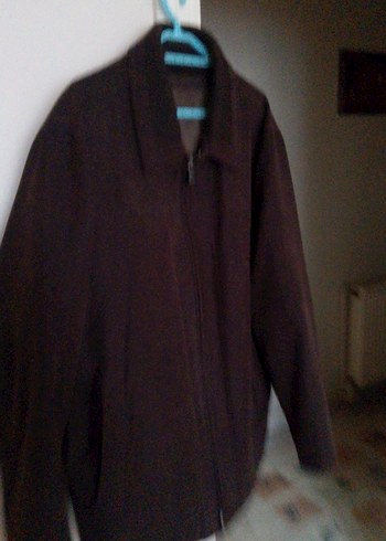 Kahverengi Fermuarlı Erkek Midi Ceket - Görsel 2