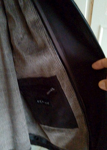 Kahverengi Fermuarlı Erkek Midi Ceket - Görsel 6