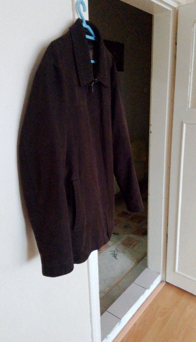 Kahverengi Fermuarlı Erkek Midi Ceket - Görsel 4