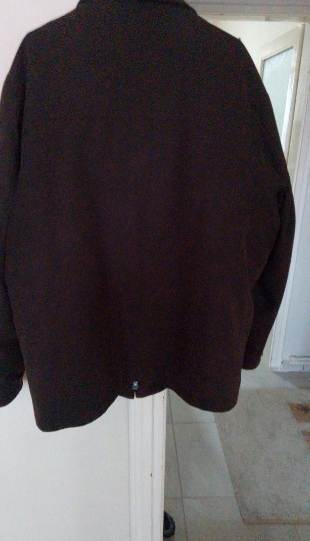 Kahverengi Fermuarlı Erkek Midi Ceket - Görsel 5