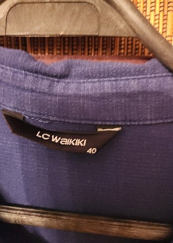 40 Beden Lacivert Denim Midi Düğmeli Kadın Elbise