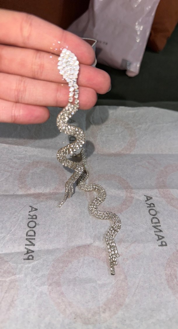 Yılan Desenli Küpe - Görsel 2