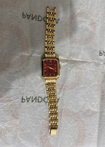 Kırmızı Zincir Detaylı Kadın Saati - Görsel 2