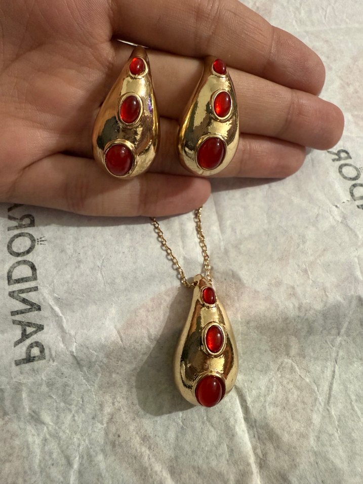 Küpe Kolye Set - Görsel 2