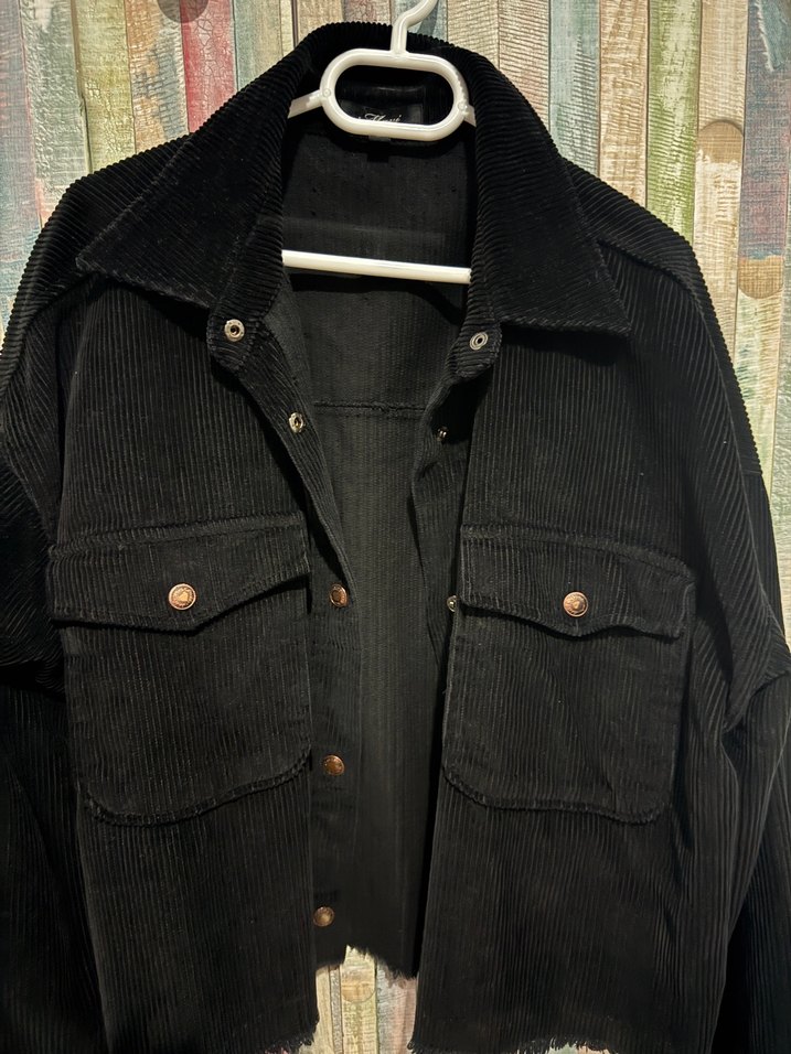 Mavi Kadife Ceket - Görsel 2