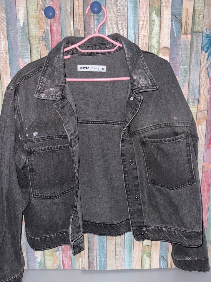 Koton Parıltılı Kot Ceket - Görsel 4