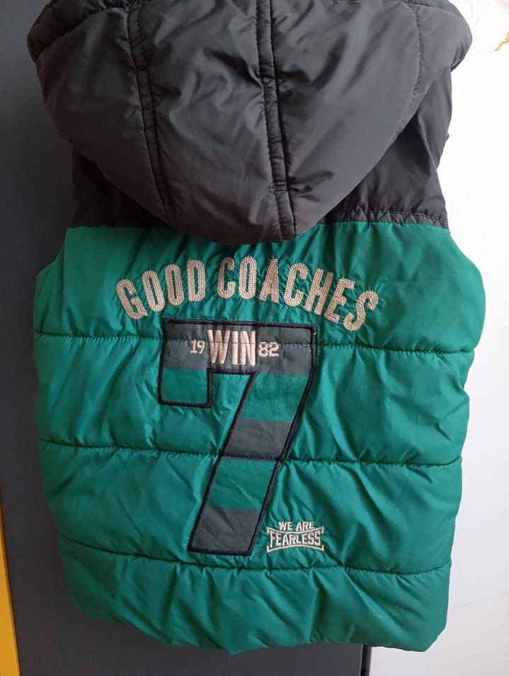 Düğmeli Erkek Çocuk Turkuaz Yelek - Görsel 2