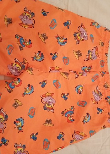 10 yaş Renkli Baskılı Erkek Çocuk Mayo Şortu - Görsel 2