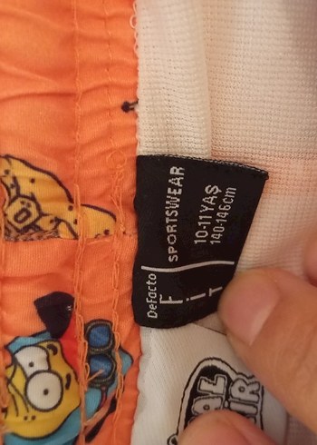 10 yaş Renkli Baskılı Erkek Çocuk Mayo Şortu - Görsel 3