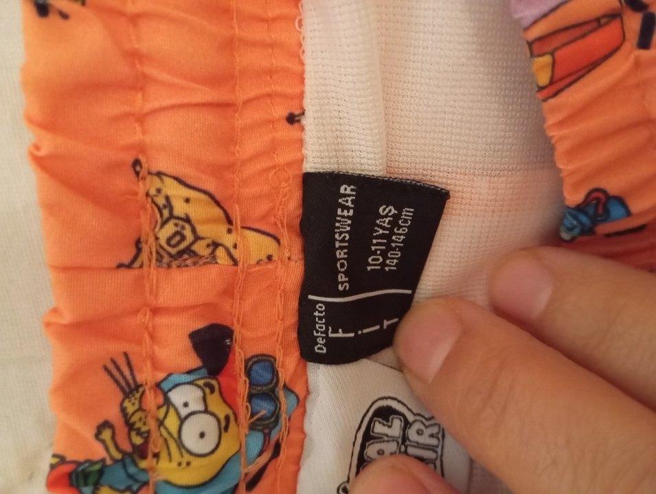 10 yaş Renkli Baskılı Erkek Çocuk Mayo Şortu - Görsel 3