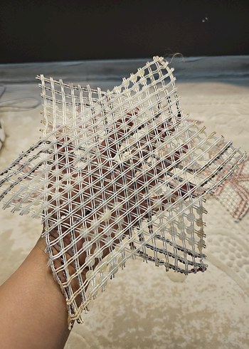 Boncuklu Bohem El Yapımı Dekoratif Örgü - Görsel 4