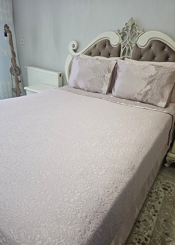 putra pembe Nakışlı  Yatak Örtüsü - Görsel 3