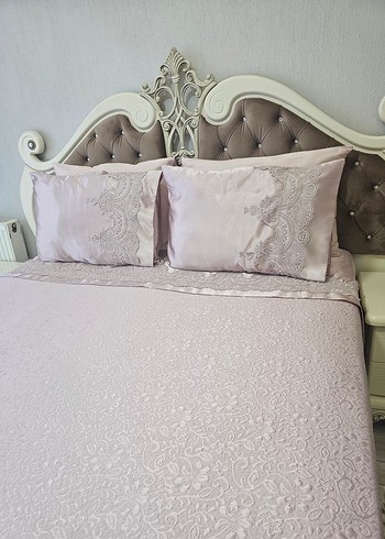 putra pembe Nakışlı  Yatak Örtüsü - Görsel 2