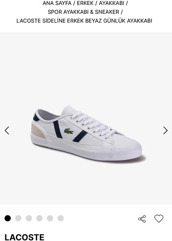Lacoste Sideline Beyaz Sneaker
