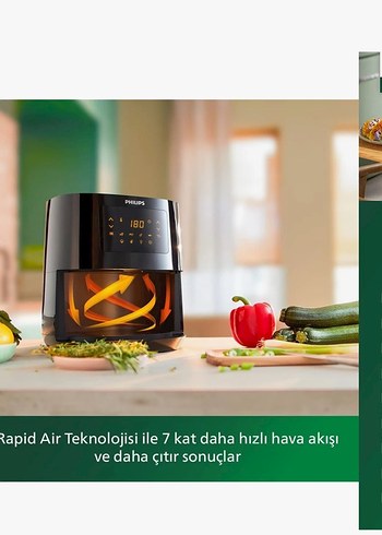Beden Philips Essential Airfryer HD9252/90 Siyah