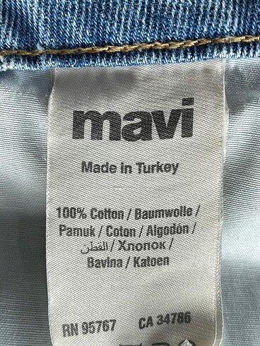 xs Beden mavi Renk Mavi Jeans Mini Etek %70 İndirimli.