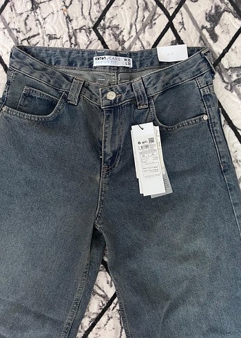 Gri  Midi Kot Pantolon - Görsel 3