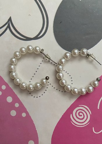 İnci Boncuklu Midi Küpe - Görsel 2