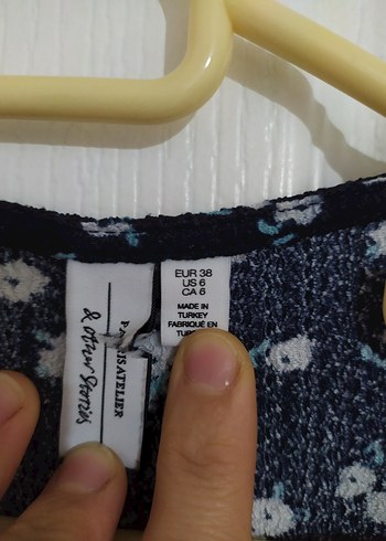 Uzun Kollu Mavi Kadın Elbise - Görsel 10