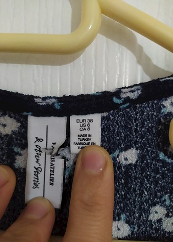 Uzun Kollu Mavi Kadın Elbise - Görsel 7