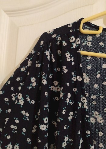 Uzun Kollu Mavi Kadın Elbise - Görsel 9