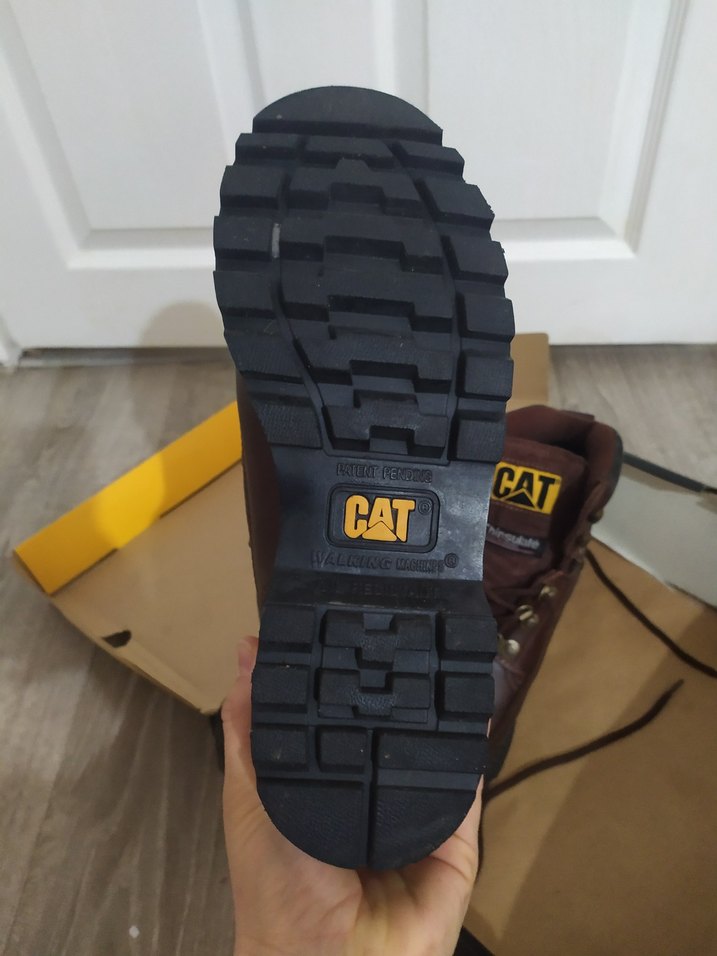 Kahverengi Deri Platform Topuklu CAT Botlar - Görsel 3