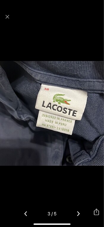 38 Beden Lacoste polo yaka tshirt
