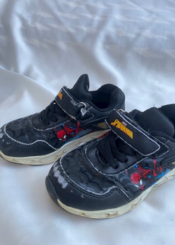 Örümcek Adam Desenli Siyah Erkek Çocuk Spor Ayakkabı - Görsel 2