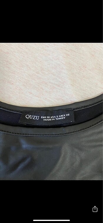 Quzu Deri crop üst