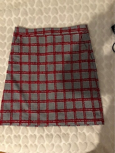 kareli mini etek