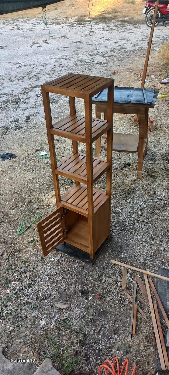 Bej Ahşap Çok Katlı Dolap Düzenleyici - Görsel 2