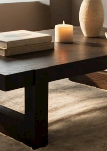 Kahverengi Ahşap sehpa - Görsel 2